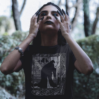 Woman wearing Queen Guinevere T-Shirt
