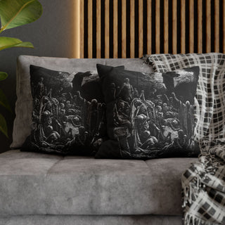 Gustave Doré 'Visions of the Valley of Dry Bones' pillowcase, 100% spun polyester, double-sided print, concealed zipper, 4 size options