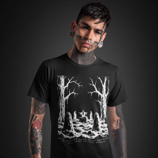 Man wearing Your Modern Gods Mean Nothing In This Part Of The Woods T-Shirt