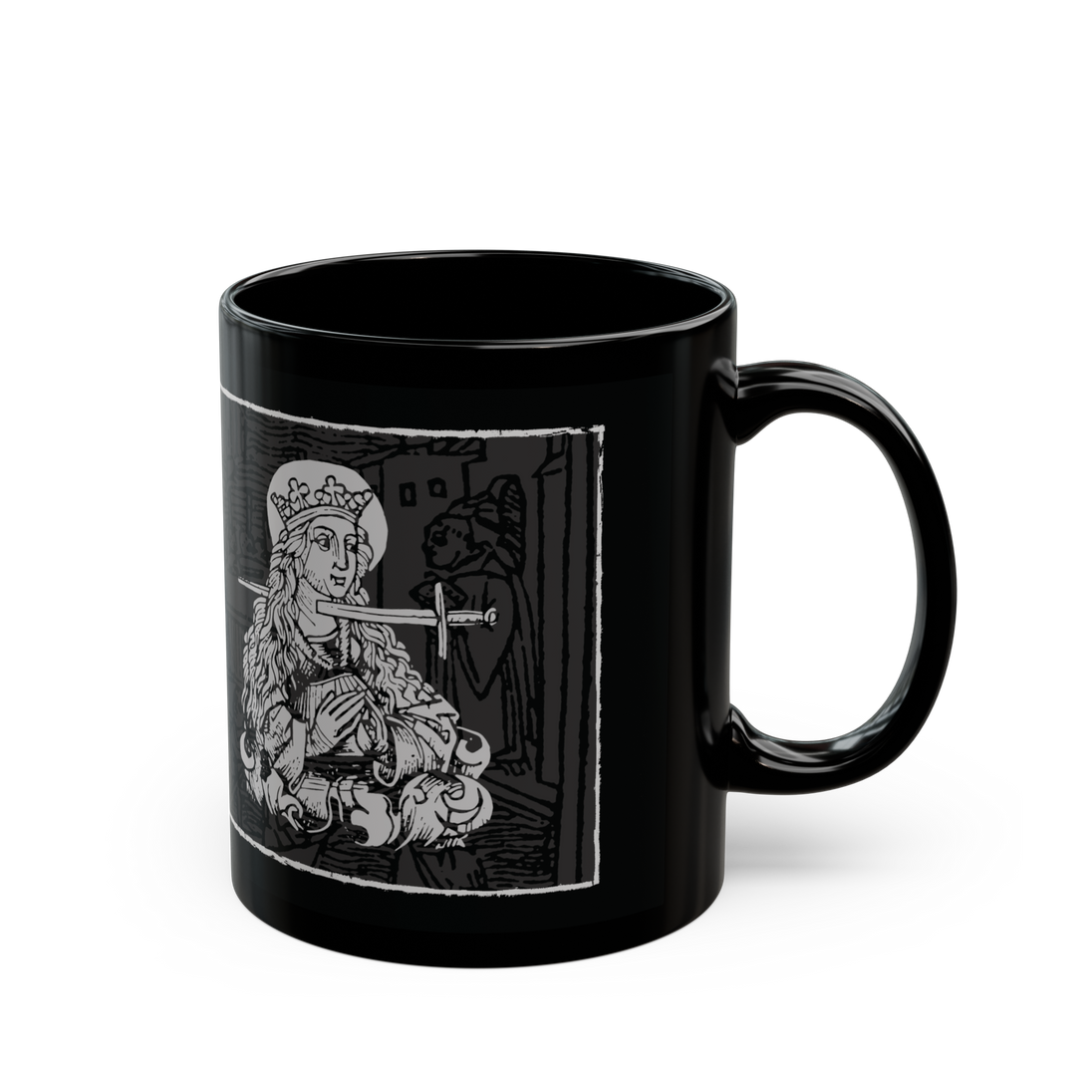 I'm Fine' white ceramic coffee mug, 11 oz, minimalist design, microwave and dishwasher safe