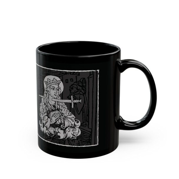 I'm Fine' white ceramic coffee mug, 11 oz, minimalist design, microwave and dishwasher safe