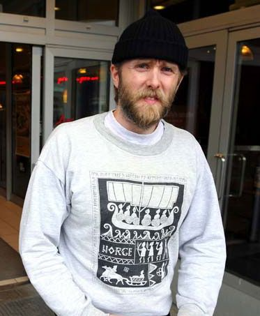 Norge shirt vith viking imagery, worn by Varg Vikernes of Burzum.
