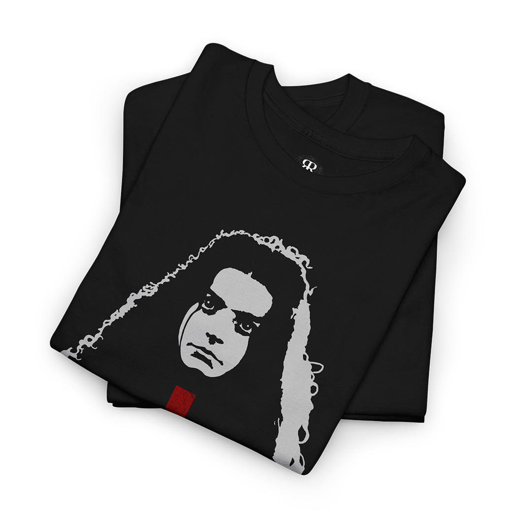 Alucarda T-Shirt, showing a woman figure and red inverted cross