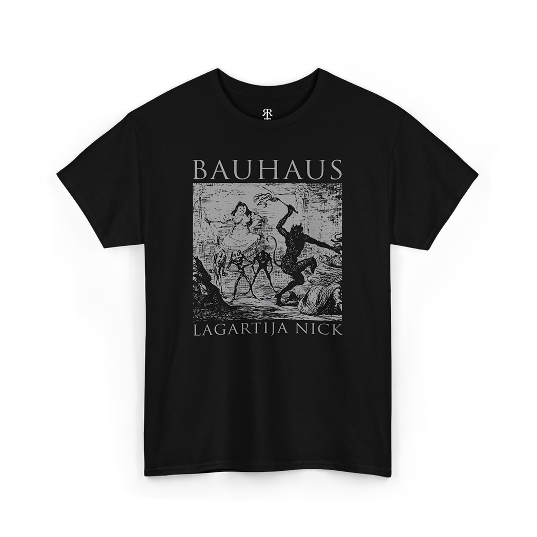 Bauhaus Lagartija Nick T-Shirt, black, grey print