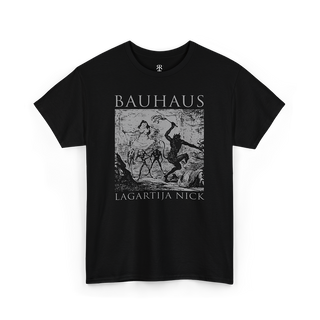 Bauhaus Lagartija Nick T-Shirt, black, grey print