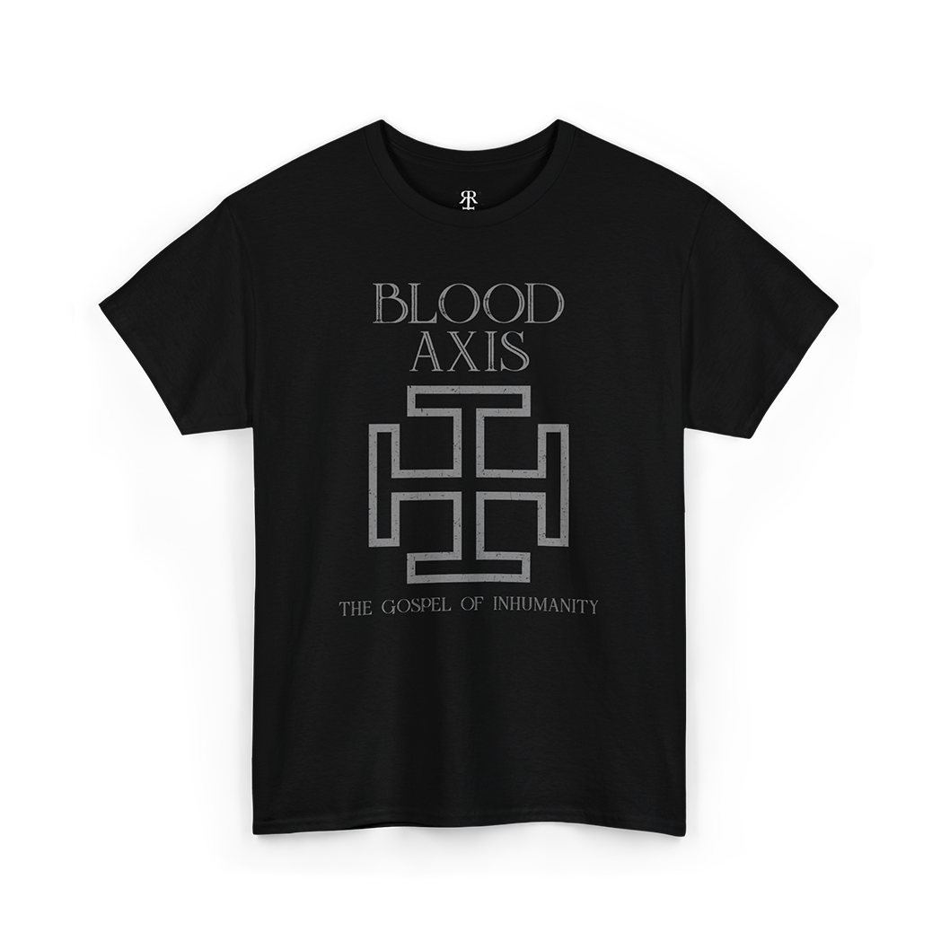 Blood Axis The Gospel of Inhumanity T-Shirt, grey print