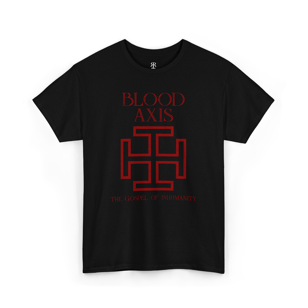 Blood Axis The Gospel of Inhumanity T-Shirt, red print