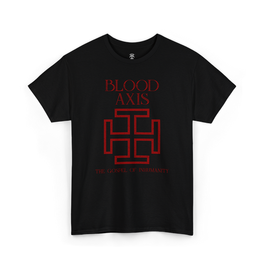 Blood Axis The Gospel of Inhumanity T-Shirt, red print