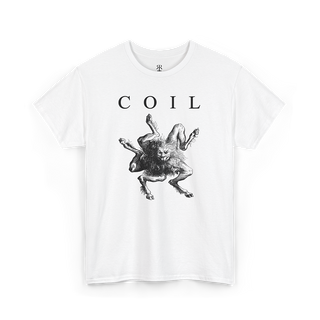 Coil Demon T-Shirt showing demon Buer, white