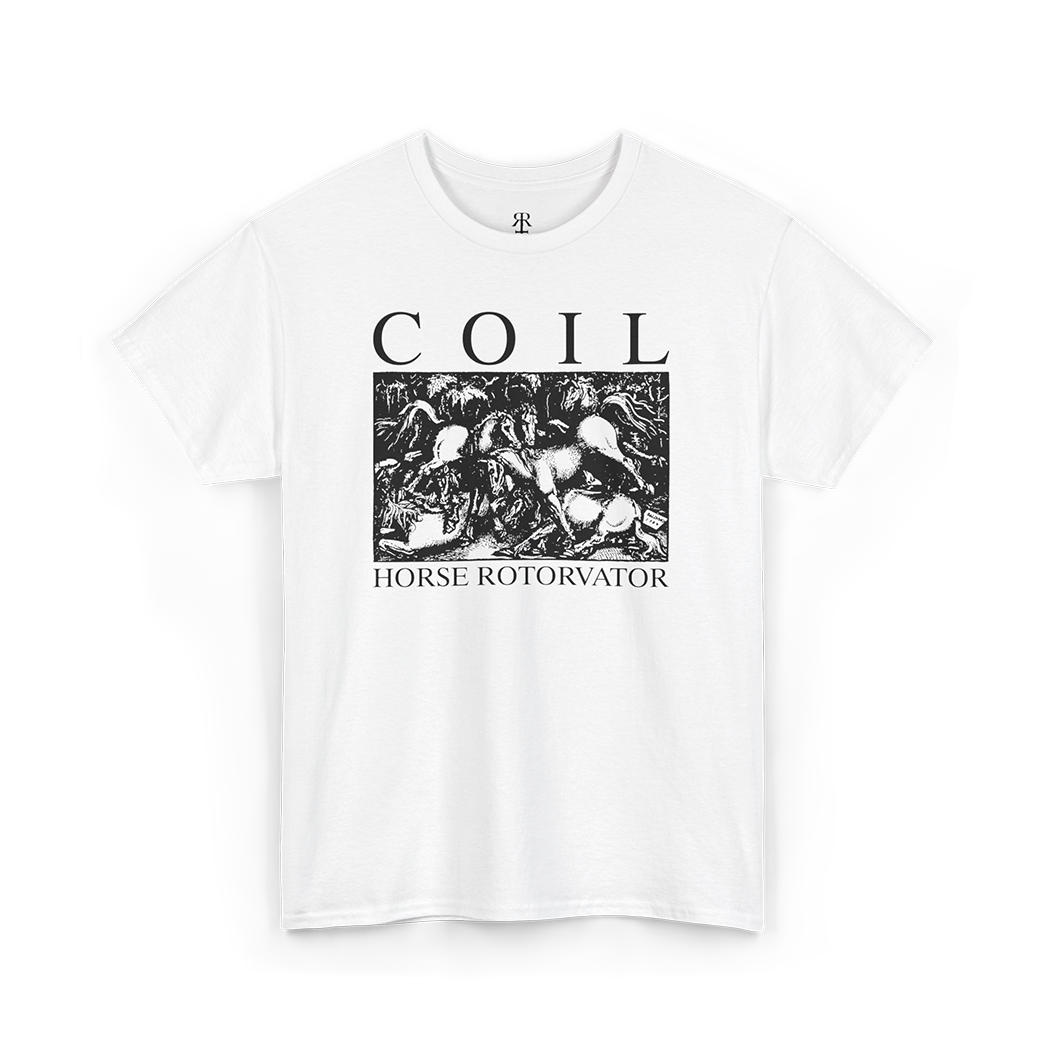 Coil Horse Rotorvator T-Shirt, white