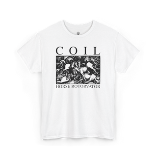 Coil Horse Rotorvator T-Shirt, white