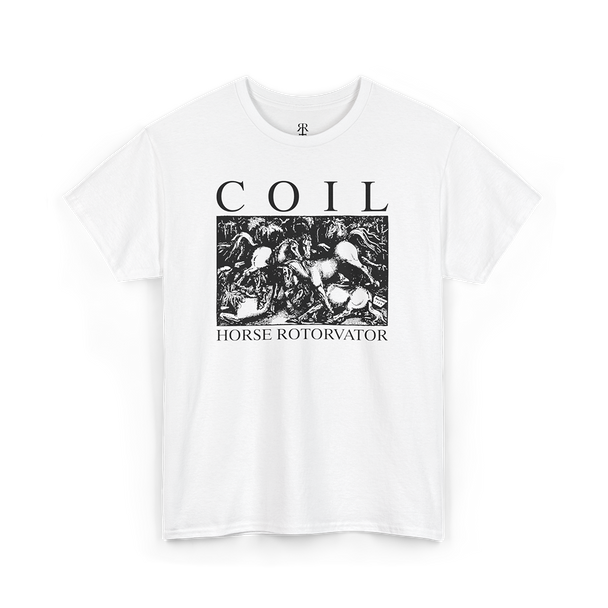 Coil Horse Rotorvator T-Shirt, white