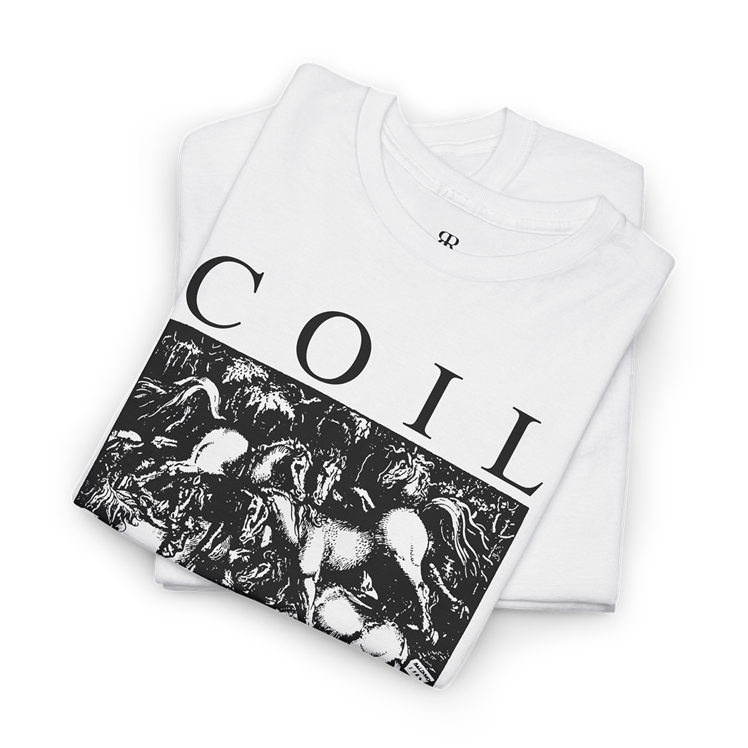 Coil Horse Rotorvator T-Shirt, white