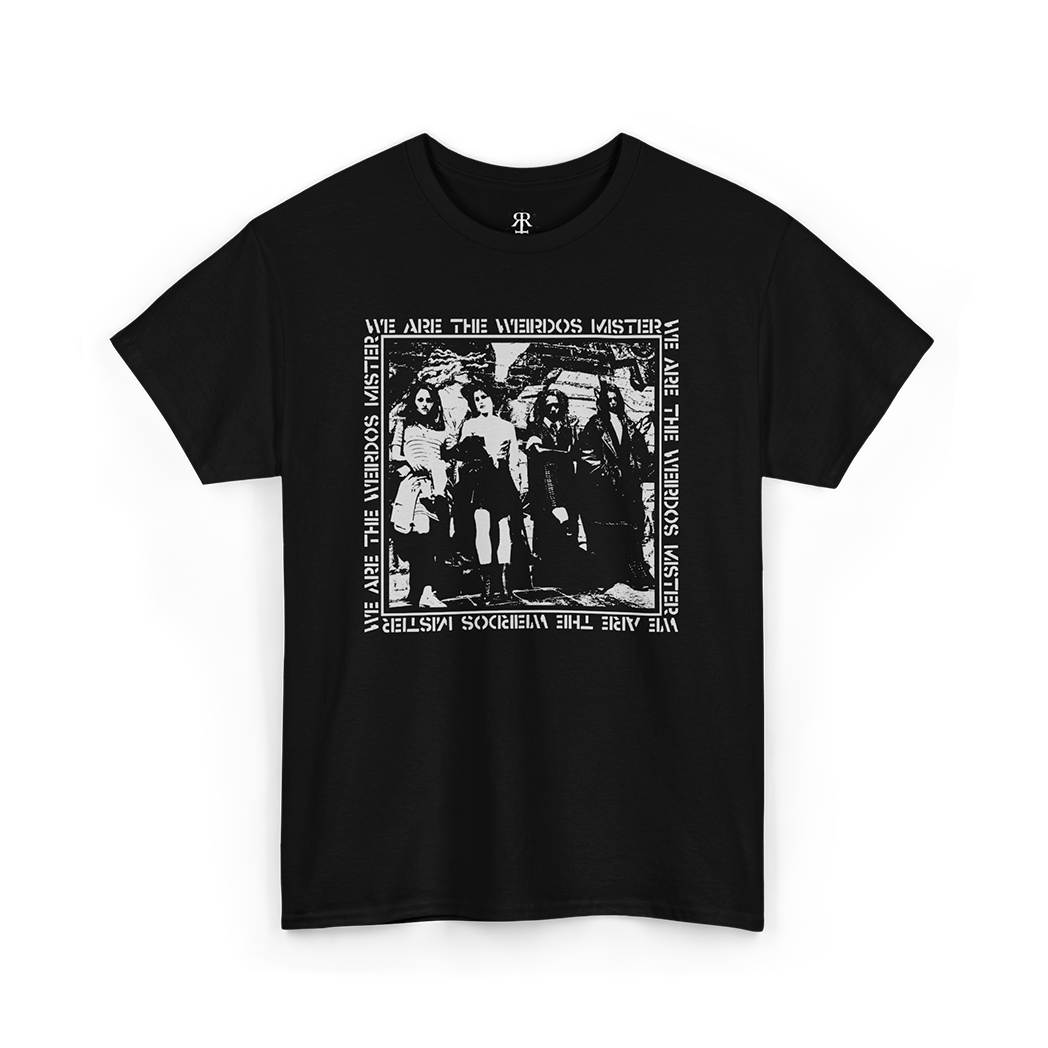 Black T-shirt featuring movie The Craft with a graphic print of four teenagers and the text 'WE ARE THE WEIRDOS MISTER'.