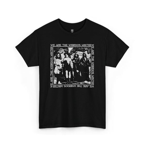 Black T-shirt featuring movie The Craft with a graphic print of four teenagers and the text 'WE ARE THE WEIRDOS MISTER'.