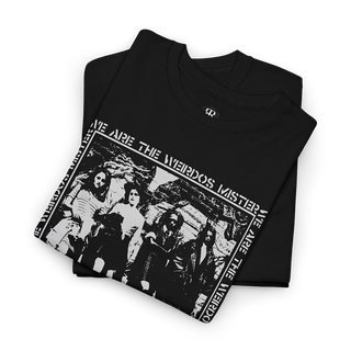 Black T-shirt featuring movie The Craft with a graphic print of four teenagers and the text 'WE ARE THE WEIRDOS MISTER'.