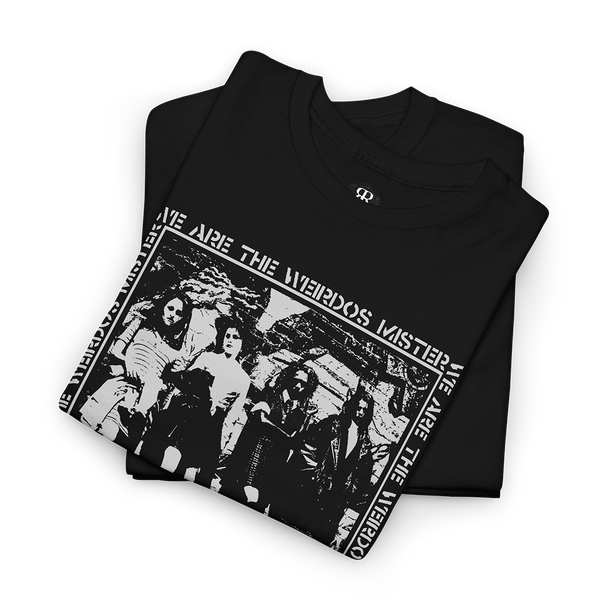 Black T-shirt featuring movie The Craft with a graphic print of four teenagers and the text 'WE ARE THE WEIRDOS MISTER'.