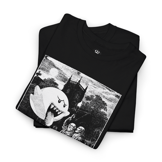 Dafuq Did We Just Summon T-Shirt, showing two ceremonial magicians in ritual circle summoning funny ghost