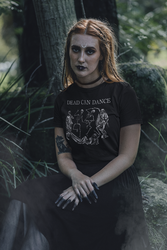 Woman wearing Dead Can Dance T-Shirt
