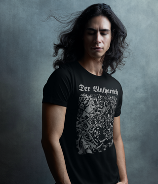Man wearing Der Blutharsch Der Sieg Des Lichtes Ist Des Lebens Heil T-Shirt