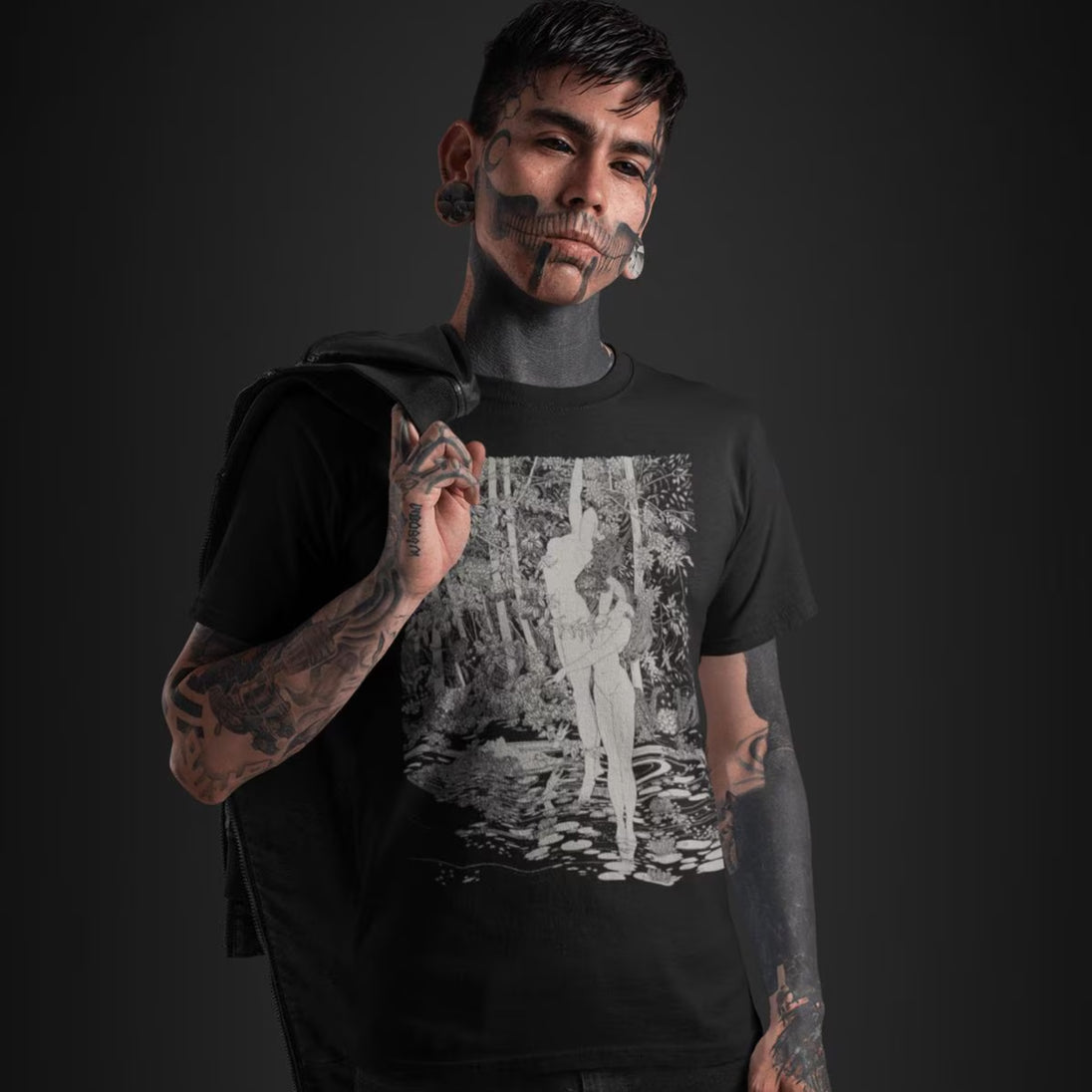 Man wearing Forest Nymphs T-Shirt
