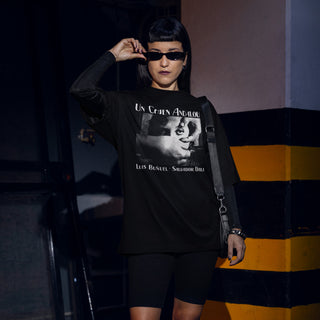 Woman wearing Un Chien Andalou T-Shirt