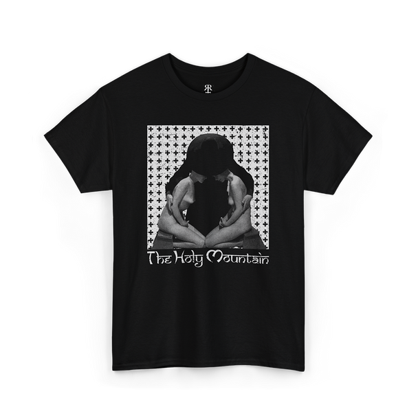 The Holy Mountain Classic T-Shirt, showing th alchemist with two naked women