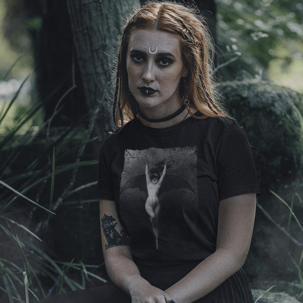 Woman wearing Bat Woman T-Shirt