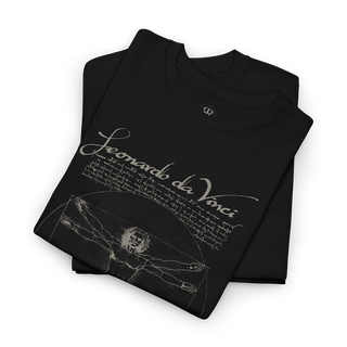 Leonardo Da Vinci Vitruvian Man T-Shirt, black