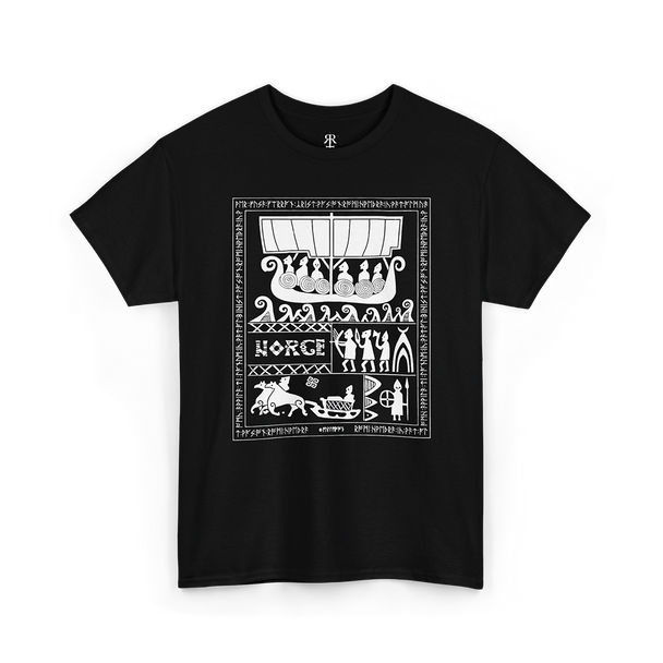 Norge shirt vith viking imagery, as worn by Varg Vikernes of Burzum.