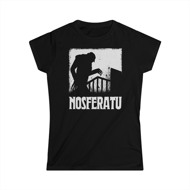 Black girlie Nosferatu Stairs T-Shirt