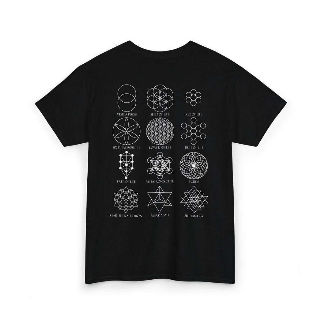 Back of Sacred Geometry T-Shirt