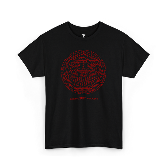 Sigillum Dei Aemeth T-Shirt, black shirt red print