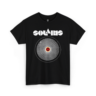 Black t-shirt featuring the artwork of the movie Solaris (1972).