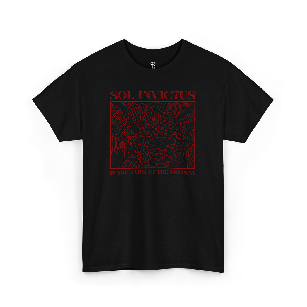Sol Invictus In Jaws Of The Serpent T-Shirt, black