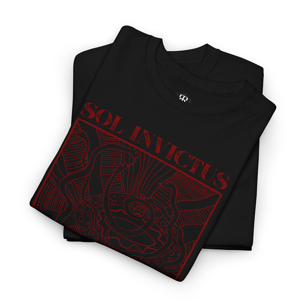 Sol Invictus In Jaws Of The Serpent T-Shirt, black