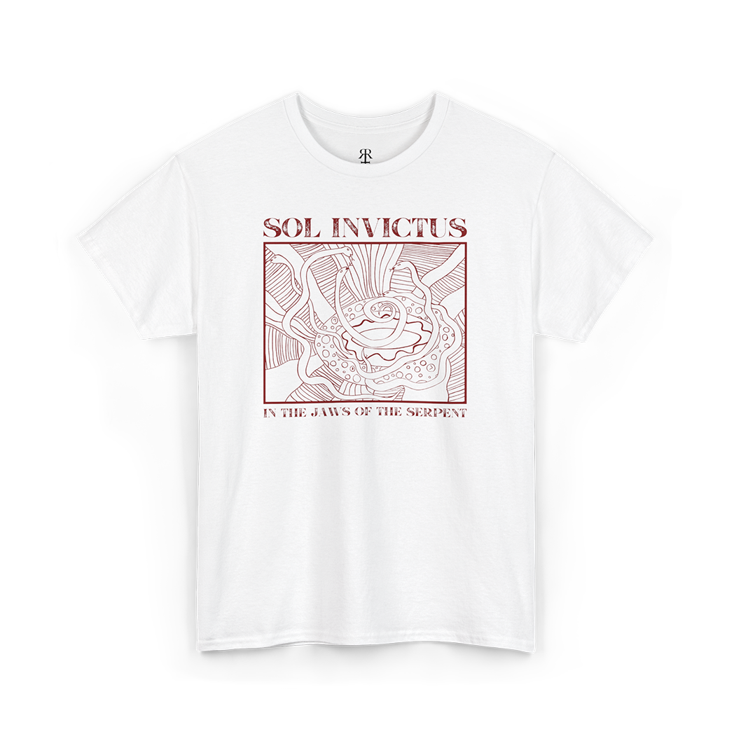 Sol Invictus In Jaws Of The Serpent T-Shirt, white