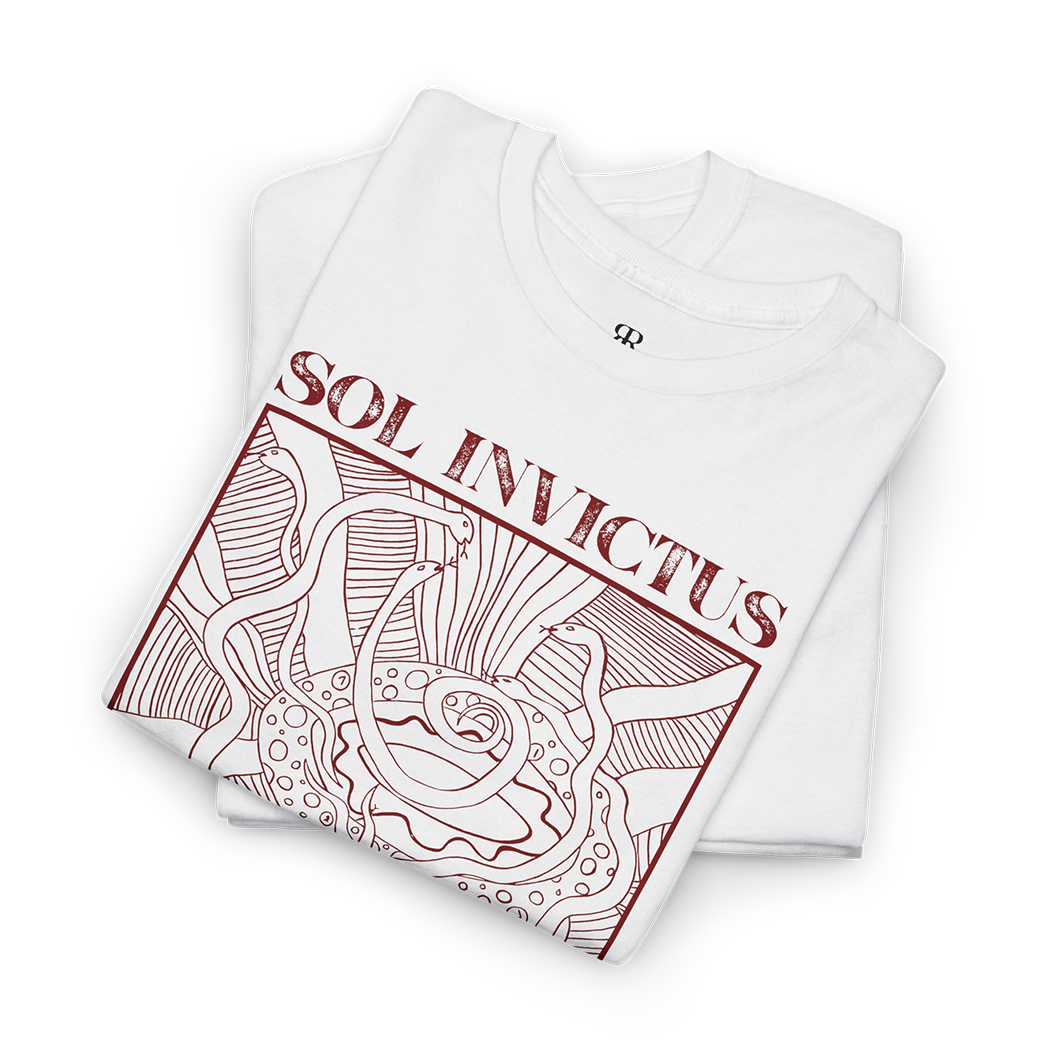 Sol Invictus In Jaws Of The Serpent T-Shirt, white