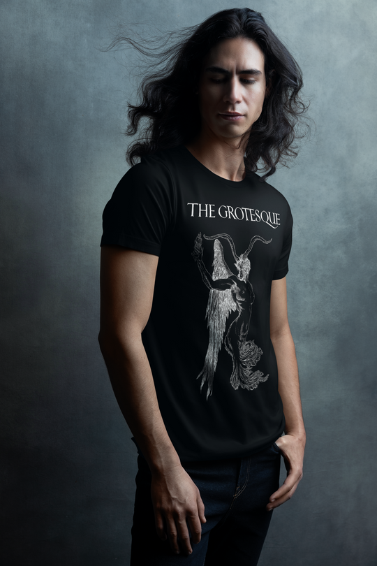 Man wearing Austin Osman Spare The Grotesque T-Shirt