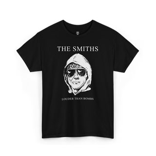 The Smiths Louder Than Bombs T-Shirt showing Unabomber Ted Kaczynski
