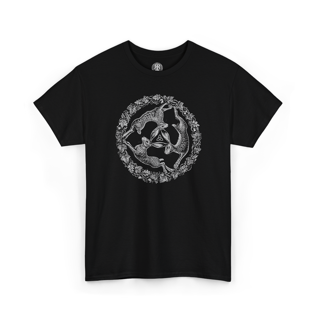 Black Three Hares T-Shirt