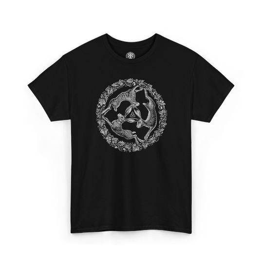 Black Three Hares T-Shirt