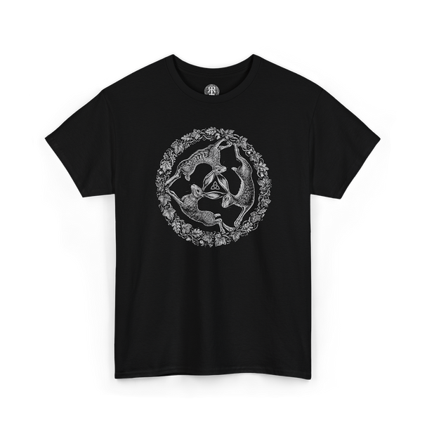 Black Three Hares T-Shirt