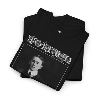 J. R. R. Tolkien T-Shirt, showinh his portrait and saying The Bard of Forgotten Lore
