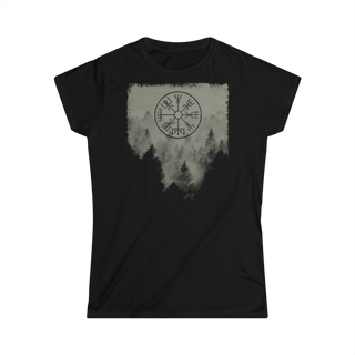 Girlie Misty Forest Vegvisir T-Shirt