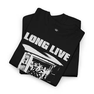 Videodrome Long Live the New Flesh T-Shirt, showing intestines falling out of TV screen