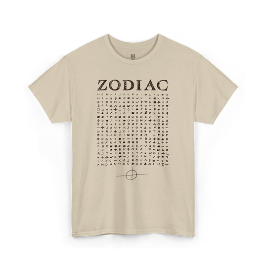 Zodiac Killer Code T-Shirt, sand