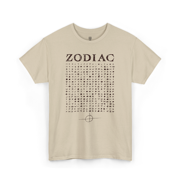 Zodiac Killer Code T-Shirt, sand
